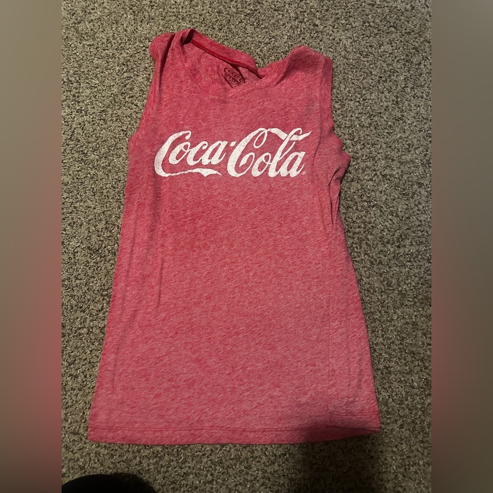 Coca-Cola Heathered Red Tank Top